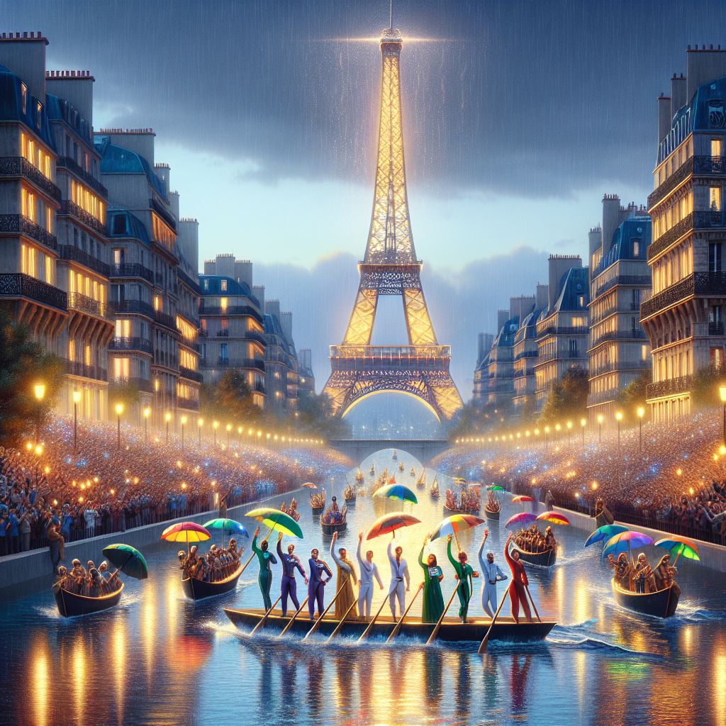 Ceremonia inaugural de los Juegos Olímpicos de París 2024: un espectáculo entre luces y lluvia